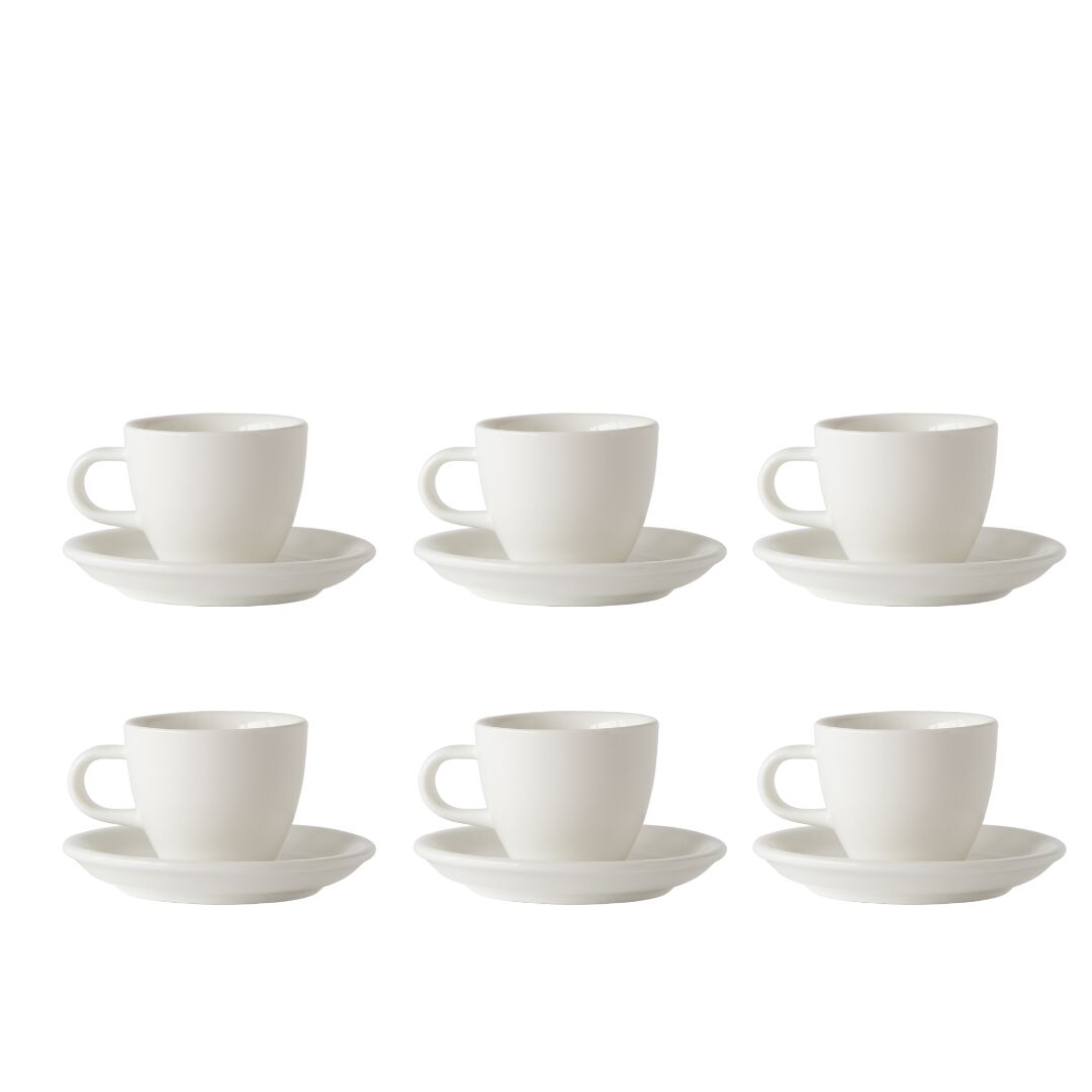 Acme Evolution Espresso Fincan Seti (6'lı, Beyaz)