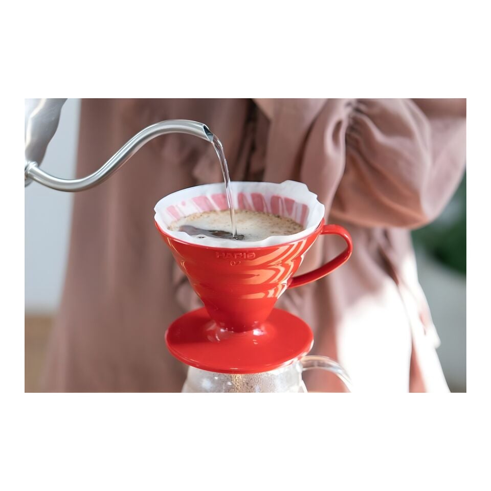 DRIPPER V60 02 PLASTIC RED (KIRMIZI)