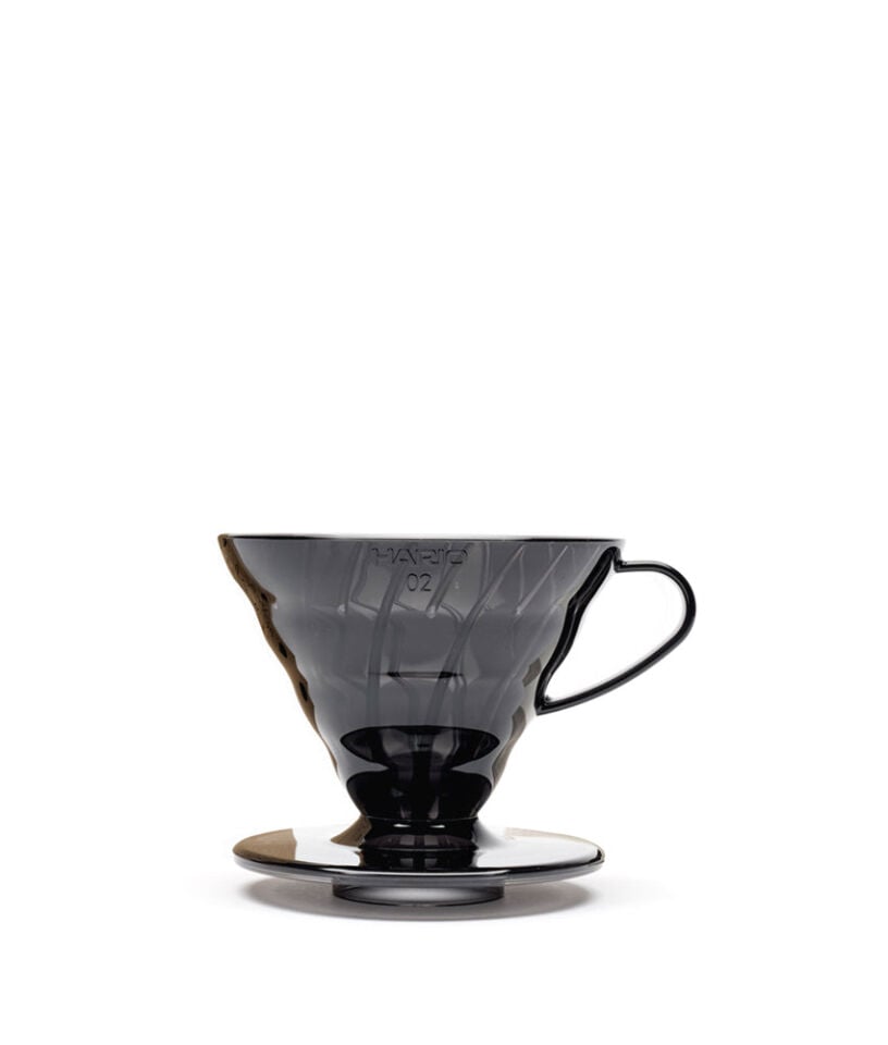 V60 02 SİYAH ŞEFFAF PLASTİK DRIPPER 40 LI FİLTRE