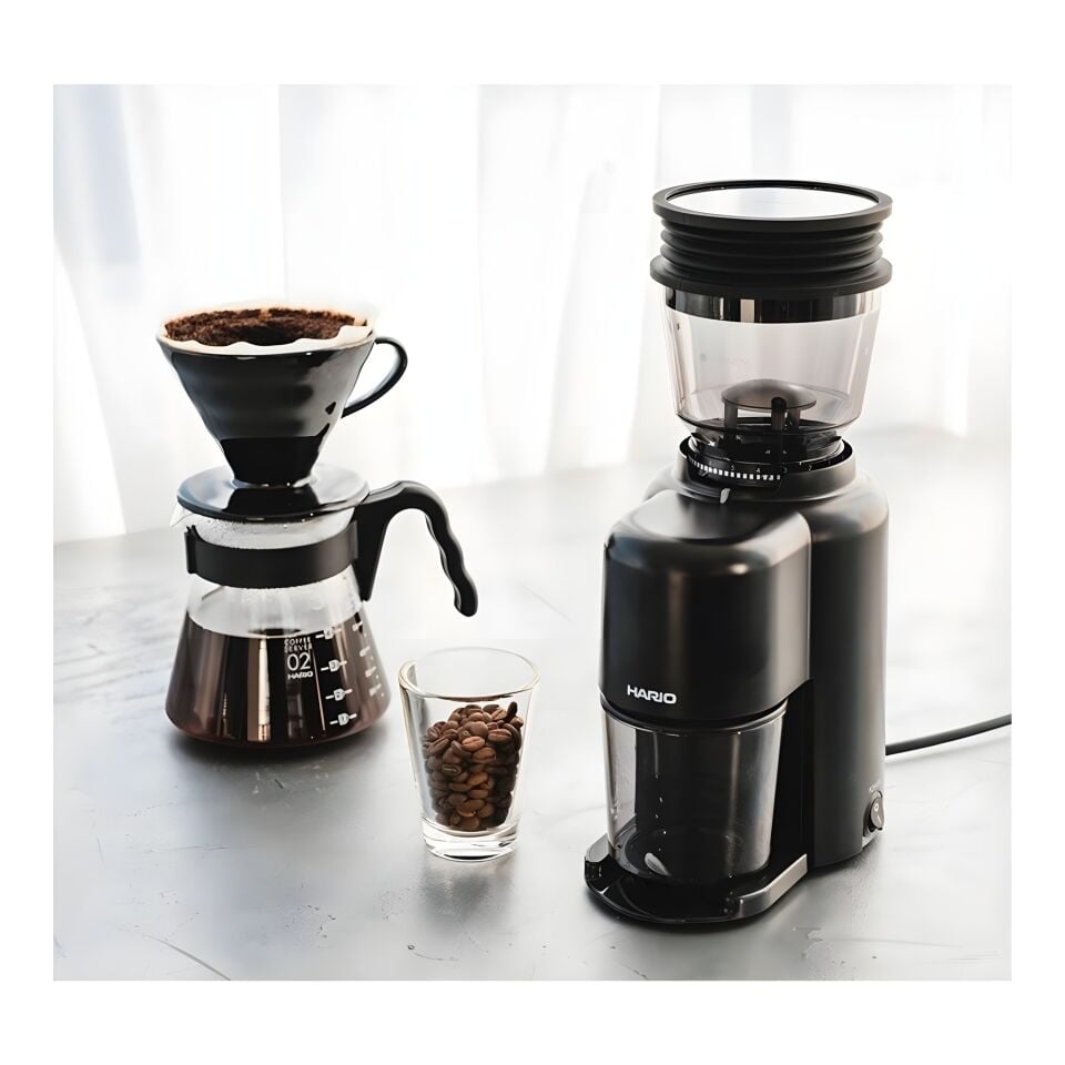 HARIO V60 ELEKTRİKLİ KAHVE DEĞİRMENİ COMPACT N