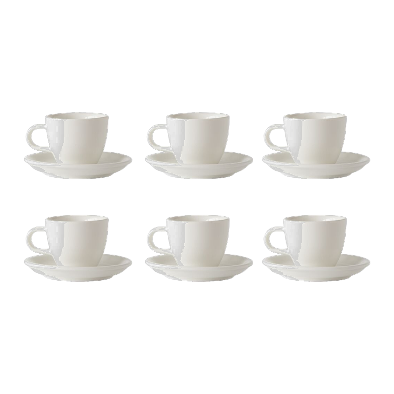 Acme Evolution 6'lı Espresso Fincan Seti — Beyaz