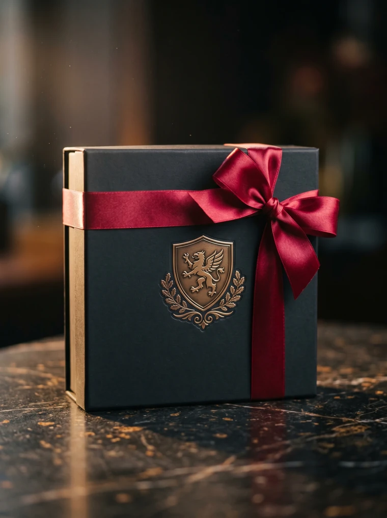 Tonino Lamborghini kırmızı saten kurdeleli premium hediye kutusu