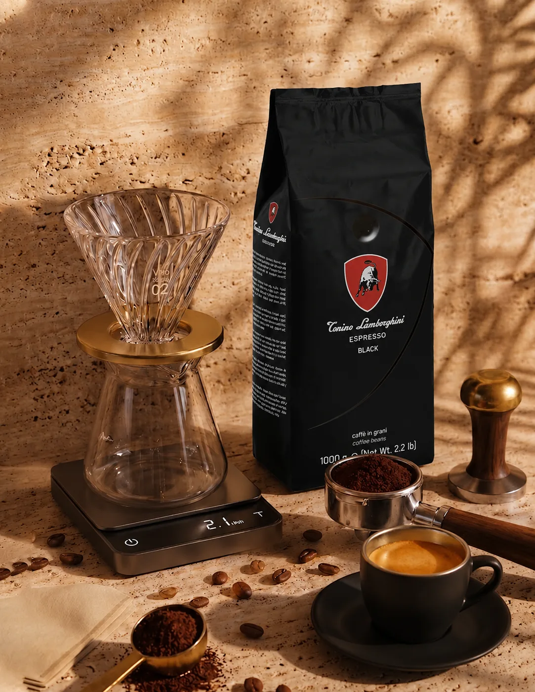 Black Espresso Çekirdek 1 kg — Sunum
