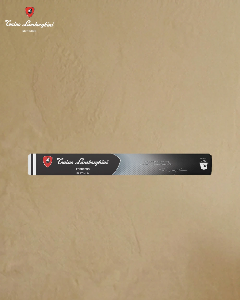 Nespresso Platinum — sleeve yakın çekim